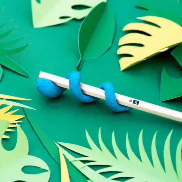 Bleistift mit Radiergummi JUNGLE ERASERS - Schlange