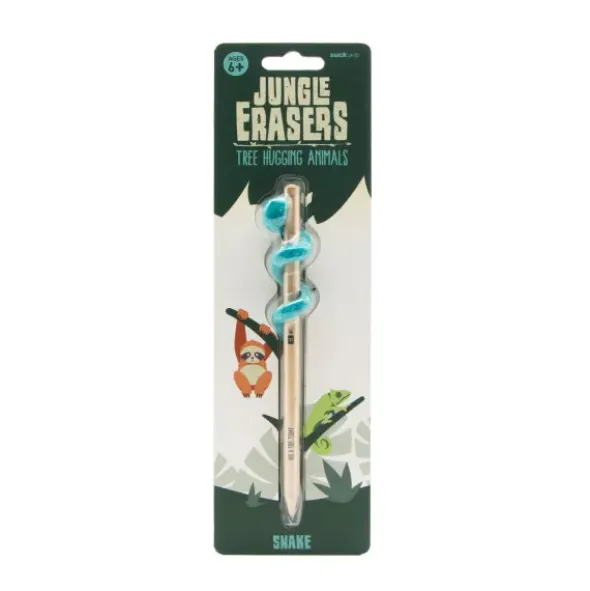 Bleistift mit Radiergummi JUNGLE ERASERS - Schlange