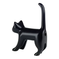 Bleistiftspitzer Katze mit Miau Sound - schwarz