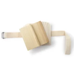 Blütenpresse To Go - Holz Blumenpresse mit Gurtband grün