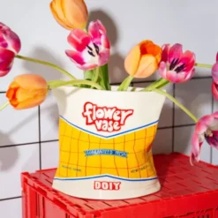 Blumenvase 17 cm – CHIPSTÜTE aus Keramik