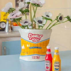 Blumenvase 17 cm – CHIPSTÜTE aus Keramik