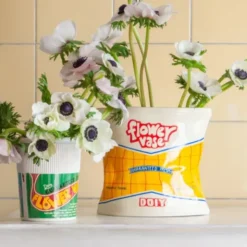 Blumenvase 17 cm – CHIPSTÜTE aus Keramik