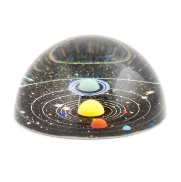 Briefbeschwerer Planeten PLANETARIUM - Glas rund
