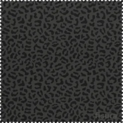 Brillenputztuch Microfaser Gepardenprint, schwarz 14,5 x 14,5 cm