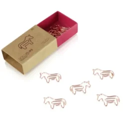 Büroklammern Goldclips 15 Stück - gold, Einhorn