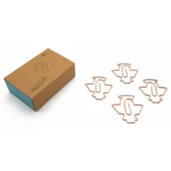 Büroklammern Goldclips 15 Stück - gold, Engel