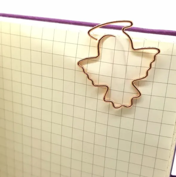 Büroklammern Goldclips 15 Stück - gold, Engel