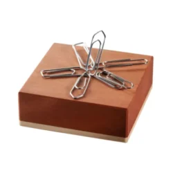 Büroklammernhalter magnetisch - Birnenholz