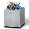 Büroklammernhalter / Magnetischer Block aus Beton