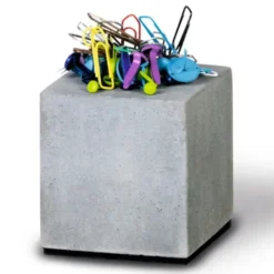 Büroklammernhalter / Magnetischer Block aus Beton
