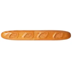 Brotmesser in Baguetteoptik 2-teilig mit Hülle aus Akazienholz