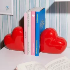 Buchstützen Herz - Buchständer Keramik LOVE