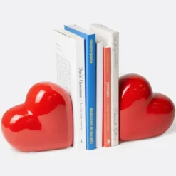 Buchstützen Herz - Buchständer Keramik LOVE