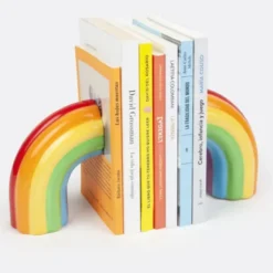 Buchstütze Regenbogen, Keramik