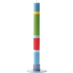 Bunte Stabkerze Hello Baby – Eine Kerze zur Geburt