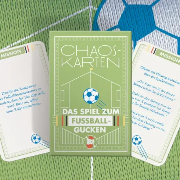 Chaoskarten Das Spiel zum Fußball Gucken - 51 Aufgabenkarten
