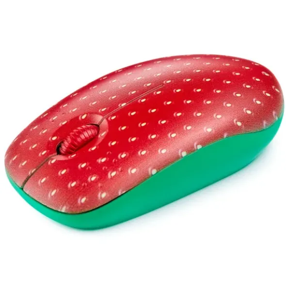 Computermaus Erdbeere, kabellos