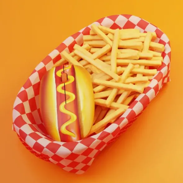 Computermaus Hot Dog, kabellos