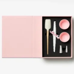 Cupcake Set im Aufbewahrungsbuch 17-teilig – Backzubehör für Muffins & Cupcakes