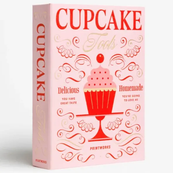 Cupcake Set im Aufbewahrungsbuch 17-teilig – Backzubehör für Muffins & Cupcakes