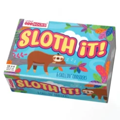 Damensocken Geschenkbox SLOTH IT! - 6 Socken, Gr. 37-42