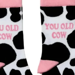 Damensocken YOU OLD COW - Sockenpaar Kuh Design Gr. 37-42