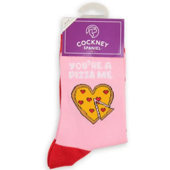 Damensocken YOU`RE A PIZZA ME - Sockenpaar Gr. 37-42