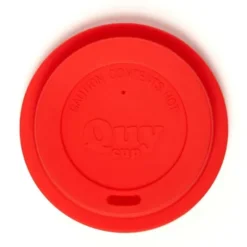 Deckel für Espressotasse von QUY - to go Silikondeckel rot