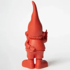 Dekofigur Zwerg rot mit Stinkefinger & Sonnenbrille 12 cm
