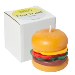 Dekokerze Burger-Optik – witzige 3D Kerze im Hamburger Design