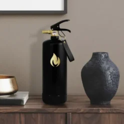 Design Feuerlöscher 2 kg, classic schwarz-gold