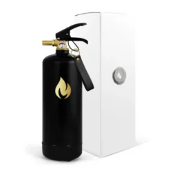 Design Feuerlöscher 2 kg, classic schwarz-gold