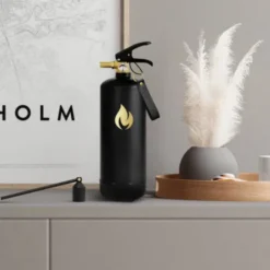 Design Feuerlöscher 2 kg, classic schwarz-gold