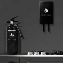 Design Feuerlöscher 2 kg, classic schwarz-silber