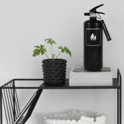 Design Feuerlöscher 2 kg, classic schwarz-silber