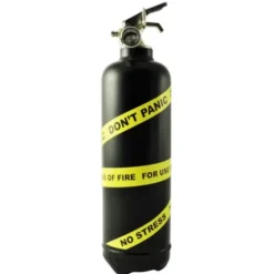 Design Feuerlöscher 1 kg DON´T PANIC gelb-schwarz