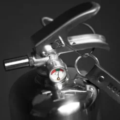 Design Feuerlöscher 2 kg Edelstahl, steel edition