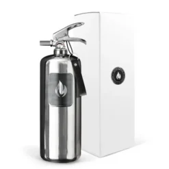 Design Feuerlöscher 2 kg Edelstahl, steel edition