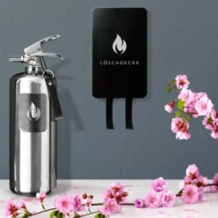 Design Feuerlöscher 2 kg Edelstahl, steel edition