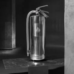 Design Feuerlöscher 6 kg Edelstahl, steel edition