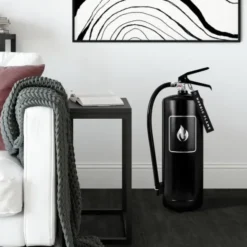 Design Feuerlöscher 6 kg, schwarz