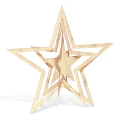 3D Holzstern / Weihnachtsstern 11,5 cm