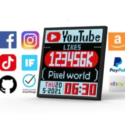 Digitaler Bilderrahmen PIXOO 64 - Pixel Display - WIFI