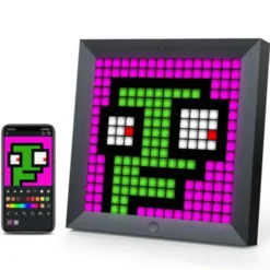 DIVOOM PIXOO - Digitaler Bilderrahmen mit Pixel Design zum Selbstgestalten