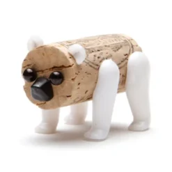 DIY Korktierchen BÄR für Weinkorken im Flaschenanhänger - Kork-Pins CORKERS