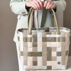 Einkaufstasche / Shopper COLOR BLOCK - khaki mix