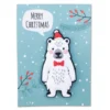 Eisbär Magnet MERRY CHRISTMAS