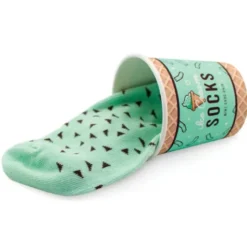 Eiscreme Socken Minze – Socken in Eisbecher Verpackung