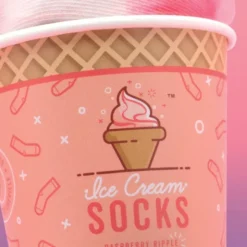 Eiscreme Socken Raspberry Ripple – Socken in Eisbecher Verpackung